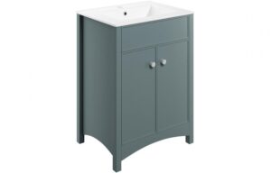 BTL Lucia Floor Standing Vanity Unit & Basin 600mm Sea Green