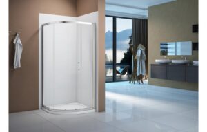 Merlyn Vivid Boost 1 Door Offset Quadrant 900 x 1200 x 1900mm Clear/Polished Chrome