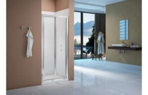 Merlyn Vivid Boost Bi-Fold Door 6 x 900 x 1900mm Clear/Polished Chrome