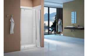 Merlyn Vivid Boost Inline Panel 6 x 210 x 1900mm Clear/Polished Chrome