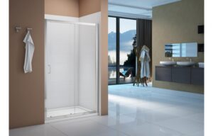 Merlyn Vivid Boost Sliding Door 6 x 1400 x 1900mm Clear/Polished Chrome