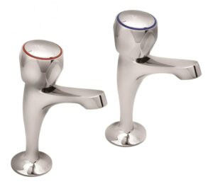 Deva Profile Sink Taps (Pair) Chrome