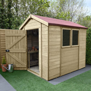 8' x 6' Forest Premium Tongue & Groove Pressure Treated Apex Shed (2.5m x 1.98m)