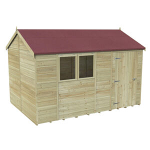 12' x 8' Forest Premium Tongue & Groove Pressure Treated Reverse Apex Shed (3.65m x 2.52m)