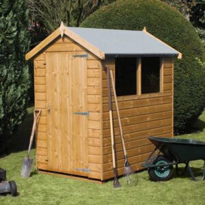 7' x 7' Traditional Standard Apex Wooden Garden Shed (2.14m x 2.14m)