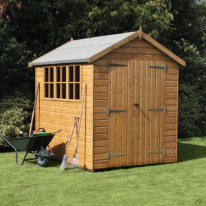 18' x 8' Traditional Heavy Duty Apex Wooden Garden Shed (5.5m x 2.44m)