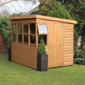 6' x 6' Traditional Sun Pent 6' Gable Wooden Garden Shed (1.83m x 1.83m)