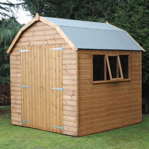 12' x 8' Traditional Dutch Barn Heavy Duty Wooden Garden Shed (3.66m x 2.44m)