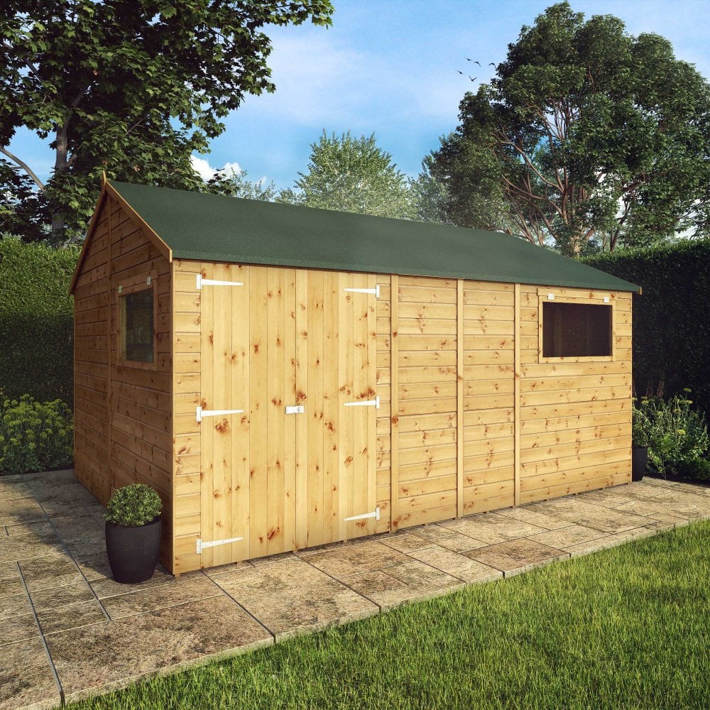 Mercia 14 x 10 Premium Shiplap Reverse Apex Workshop - Image 2