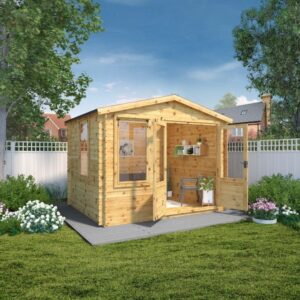Mercia 2.6m x 3.3m Log Cabin - 19mm