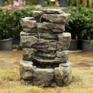 Gudrum Cascading Rocks Garden Water Feature