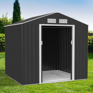 6' x 6' Lotus Hera Apex Metal Shed (1.91m x 1.81m)