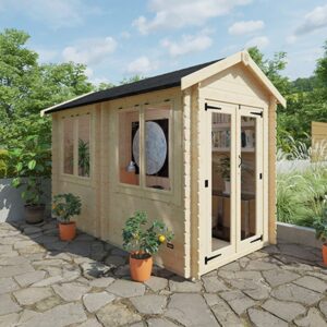 18'x6' The Nova Log Cabins - 19mm Log Cabin - 0% Finance - Buy Now Pay Later - Tiger Sheds