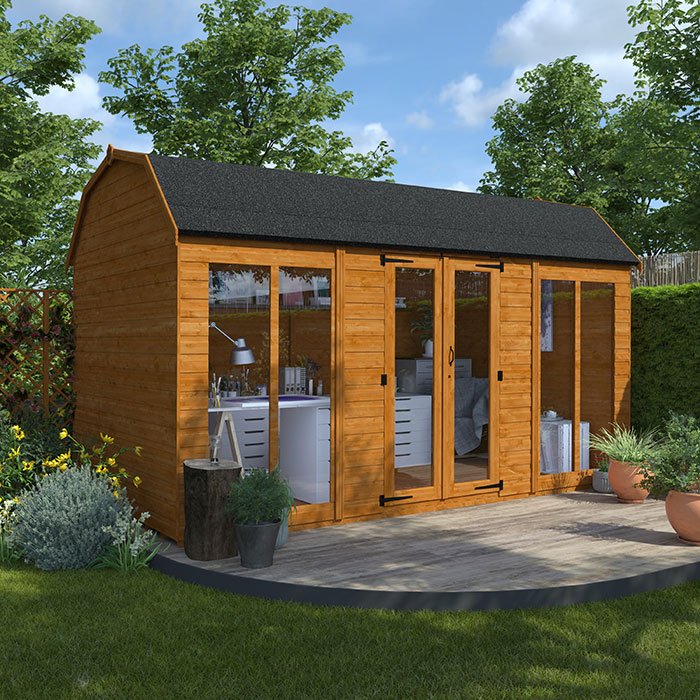 20'x8' Tiger Barn Retreat Summerhouse - 0% Finance - Buy Now Pay Later - Tiger Sheds