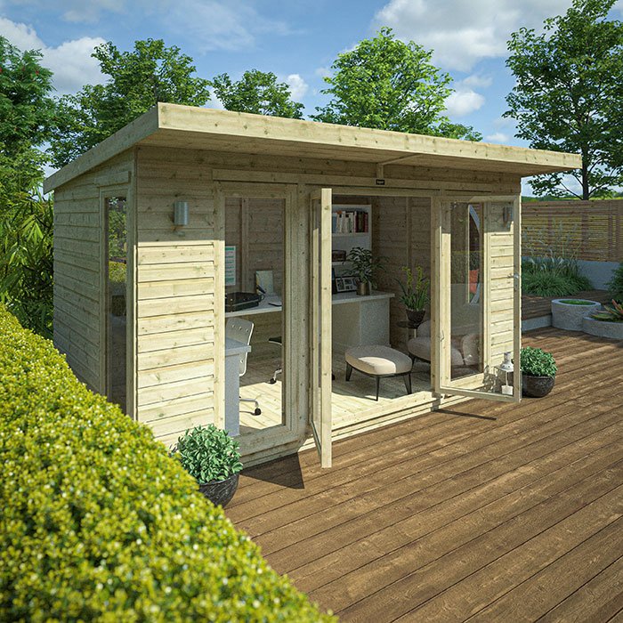Garden Gym Room - 14'x8' Tiger Garden Studio - 0% Finance - Buy Now Pay Later - Tiger Sheds