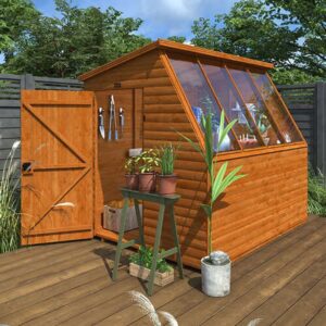 8'x6' Tiger Loglap Potting Sheds - Garden Potting Shed - 0% Finance - Buy Now Pay Later - Tiger Sheds