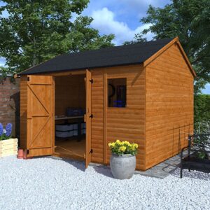 14'x10' Tiger Loglap Workman Apex Shed - Garden Workshop Sheds - 0% Finance - Buy Now Pay Later - Tiger Sheds