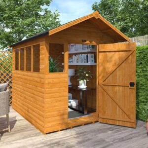 6'x6' Loglap Summer Shed - Loglap Summer Sheds - 0% Finance - Buy Now Pay Later - Tiger Sheds