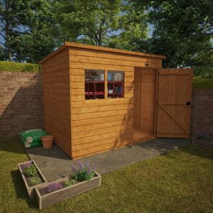 7'x5' Tiger Overlap Pent Shed - 0% Finance - Buy Now Pay Later - Tiger Sheds
