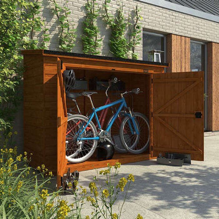 7'x3' Tiger Pent Bike Store - 0% Finance - Buy Now Pay Later - Tiger Sheds