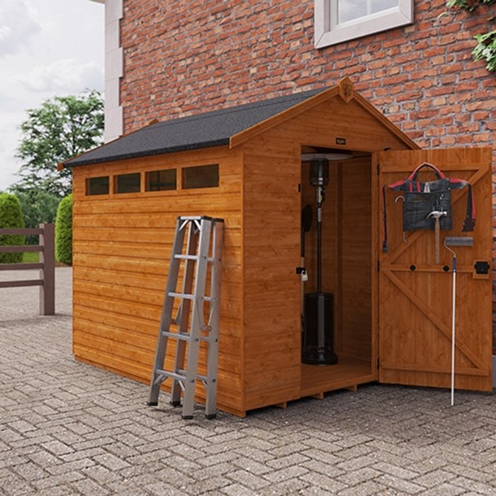 12'x8' Tiger Security Apex Shed - 0% Finance - Buy Now Pay Later - Tiger Sheds