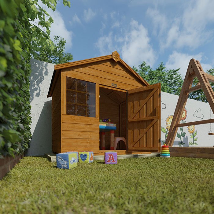 8'x6' Tigercub Funhouse Playhouse - 0% Finance - Buy Now Pay Later - Tiger Sheds