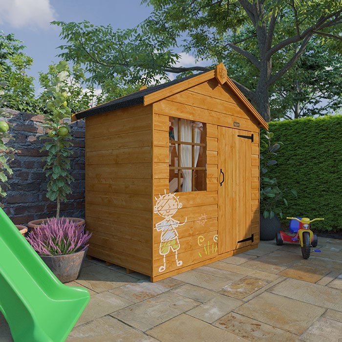 3'x5' Tigercub Hideout House Playhouse - 0% Finance - Buy Now Pay Later - Tiger Sheds