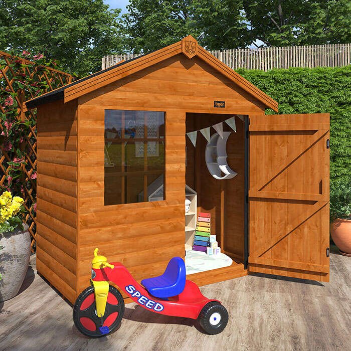 3'x5' Tigercub Hideout House - Playhouse - 0% Finance - Buy Now Pay Later - Tiger Sheds