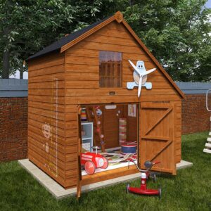 6'x8' Tigercub Groovy Garage Playhouse - 0% Finance - Buy Now Pay Later - Tiger Sheds
