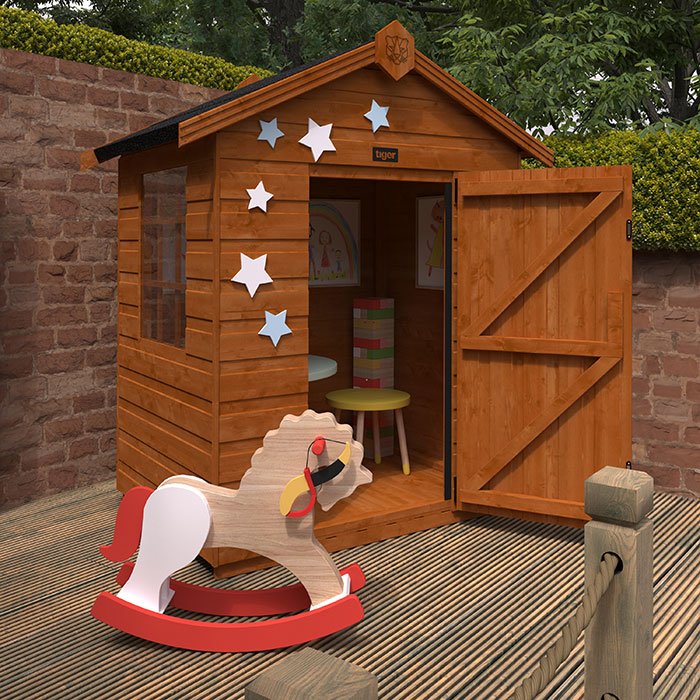3'x4' Tigercub Playden Playhouse - 0% Finance - Buy Now Pay Later - Tiger Sheds