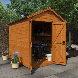 8'x4' Tigerflex Shiplap Apex Windowless Double Door Shed - 0% Finance - Buy Now Pay Later - Tiger Sheds