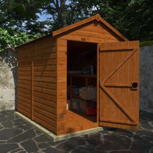 8'x6' Tigerflex Shiplap Apex Windowless Shed - Fast Delivery Outdoor Wooden Shed - 0% Interest Free Monthly Finance Available - Buy Now Pay Later -