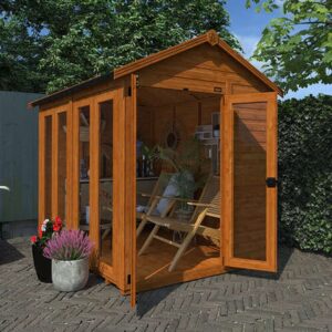 12'x6' TigerFlex® Shiplap Apex Full Pane Summerhouse - 0% Finance - Buy Now Pay Later - Tiger Sheds