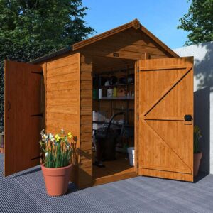 8'x6' Shiplap Apex Windowless 2-Door Shed - Custom Garden Sheds - TigerFlex Fast Delivery - 0% Finance - Buy Now Pay Later - Tiger Sheds
