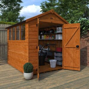 9'x6' Tiger Shiplap Apex Double Door Shed - Wooden Shiplap Sheds - 0% Finance - Buy Now Pay Later - Tiger Sheds