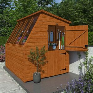 8'x8' Tiger Potting Sheds Right Hand Door - Garden Potting Shed - 0% Finance - Buy Now Pay Later - Tiger Sheds