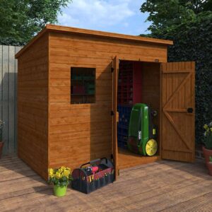 9'x6' Tiger Shiplap Extra High Pent Double Door Shed - Wooden Garden Sheds - 0% Finance - Buy Now Pay Later - Tiger Sheds