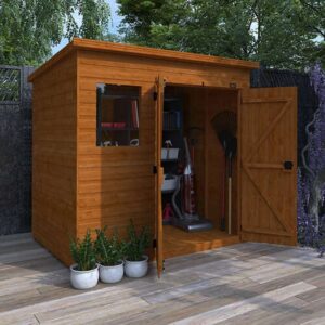 9'x6' Tiger Shiplap Pent Double Door - Wooden Shiplap Sheds - 0% Finance - Buy Now Pay Later - Tiger Sheds