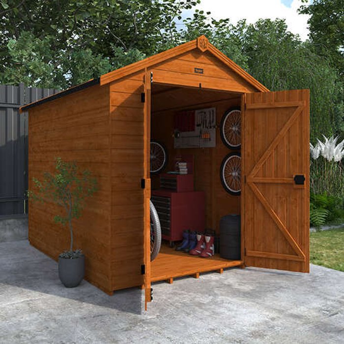 10'x8' Tiger Shiplap Windowless Apex Double Door Shed - Wooden Shiplap Sheds - 0% Finance - Buy Now Pay Later - Tiger Sheds