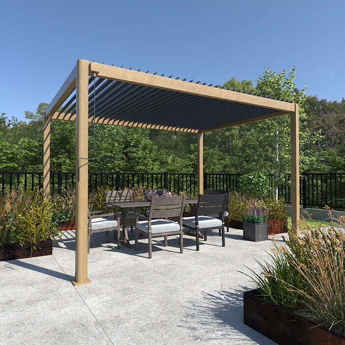 13.1'x9.8' Tiger Modular - Pergola - Aluminum Pergola - 0% Finance - Buy Now Pay Later - Tiger Sheds