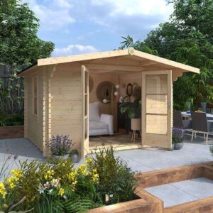 10'x10' Kipling Log Cabin - Quality Garden Log Cabins - 0% Finance - Buy Now Pay Later - Tiger Sheds