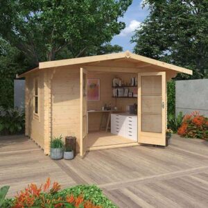 8'x8' Panthera Log Cabin - Quality Garden Log Cabins - 0% Finance - Buy Now Pay Later - Tiger Sheds
