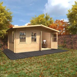 10'x16' Zeta Log Cabin - High Quality Garden Log Cabins - 0% Finance - Buy Now Pay Later - Tiger Sheds