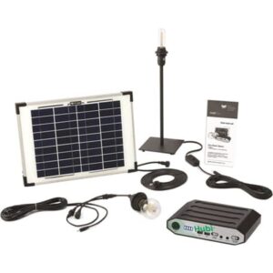 Hubi Retro 2 Hubi Retro 2 - Solar Lighting Kit - 0% Finance - Buy Now Pay Later - Tiger Sheds