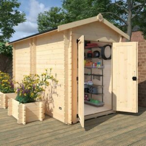 6'x6' The Elysia Log Cabins - 19mm Log Cabin - 0% Finance - Buy Now Pay Later - Tiger Sheds