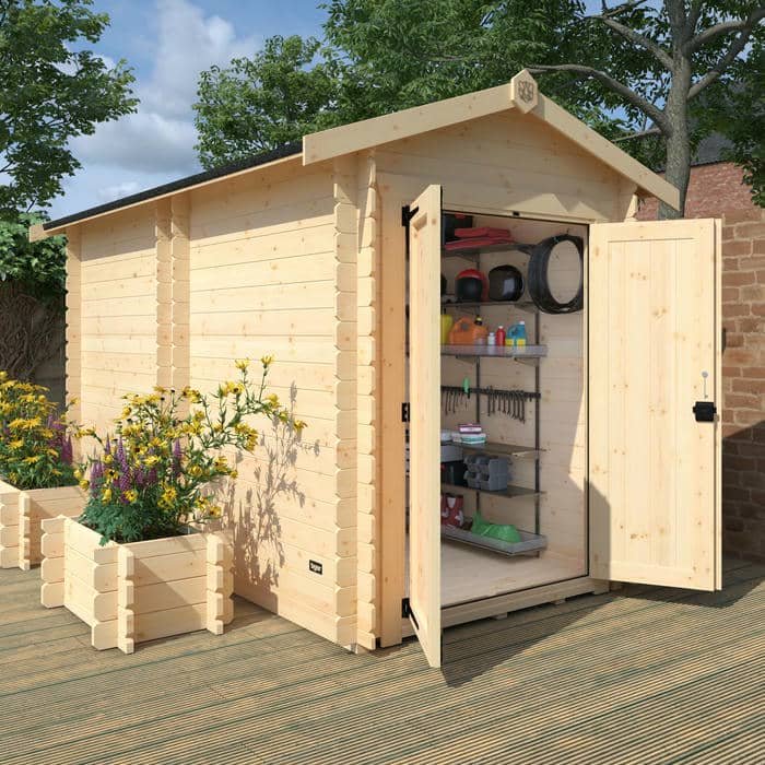 10x6 The Elysia Log Cabins - 19mm Log Cabin - 0% Finance - Buy Now Pay Later - Tiger Sheds