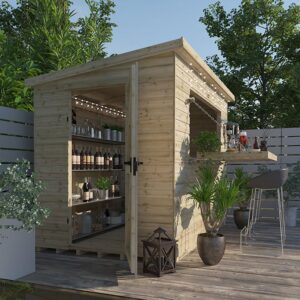 8'x6' The Garden Bar Shed - Tiger Garden Bar Shed - 0% Finance - Buy Now Pay Later - Tiger Sheds