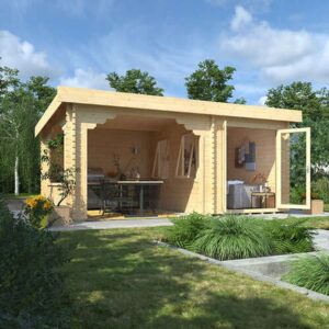 18x12 The Hotham - 44mm Log Cabin - 0% Finance - Buy Now Pay Later - Tiger Sheds