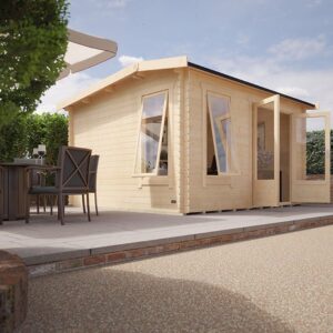 Garden Office - 14'x10' The Lavinia 28mm Log Cabin - 0% Finance - Buy Now Pay Later - Tiger Sheds