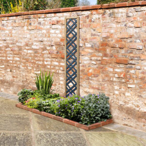 Forest 5'11 x 1' Grey Painted Wooden Diamond Lattice Panel (1.8m x 0.3m)